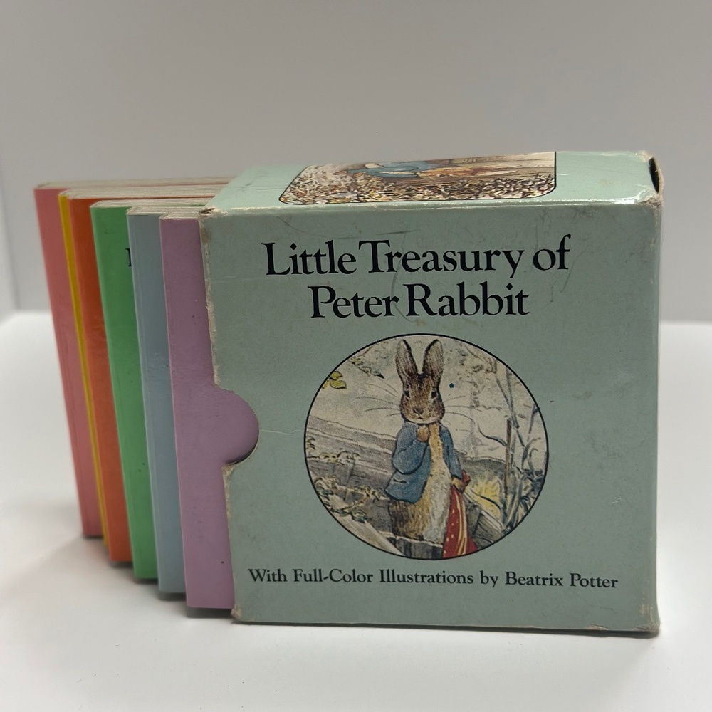 Vintage Little Treasury of Peter Rabbit book set